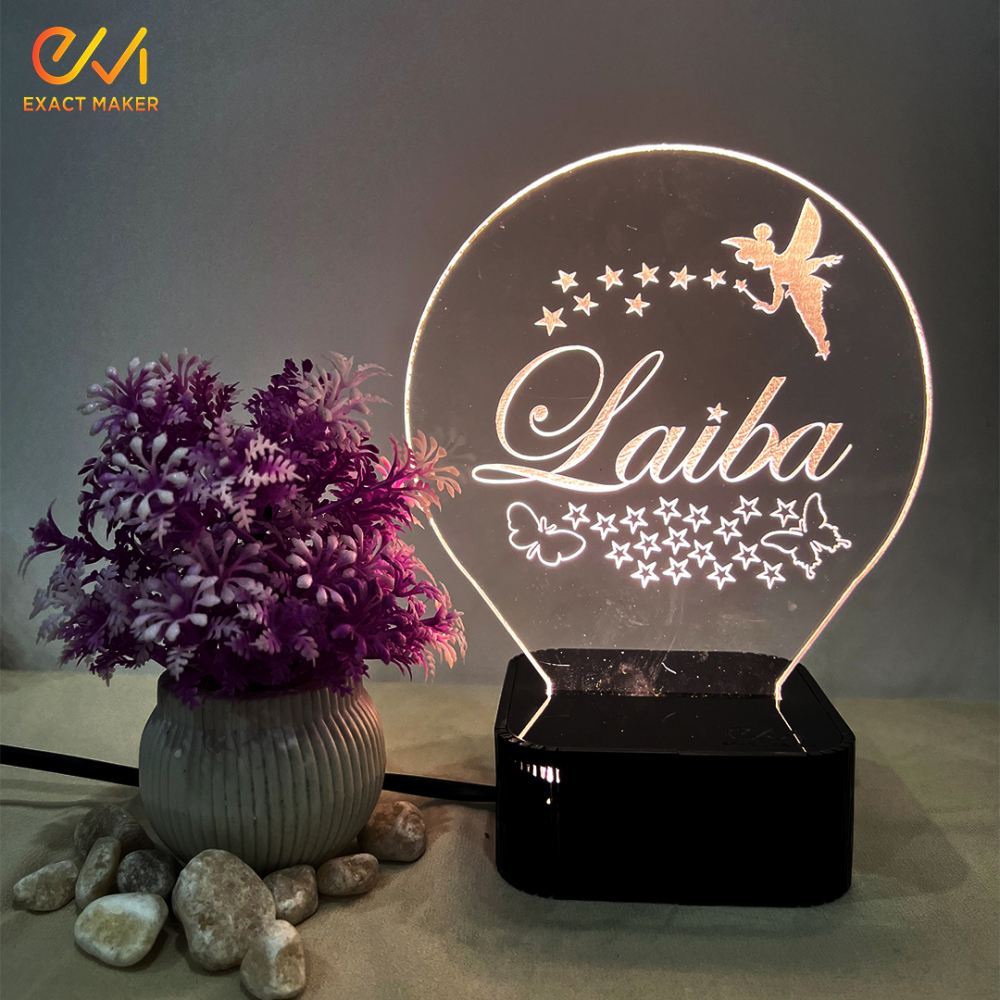 Customize Name 3D illusion Lamp, 3D Light Lamp