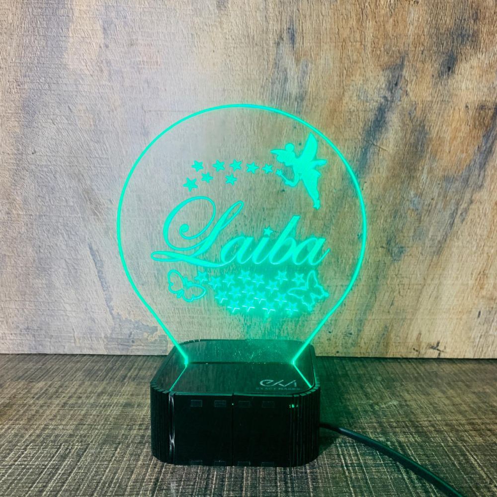 Customize Name 3D illusion Lamp, 3D Light Lamp