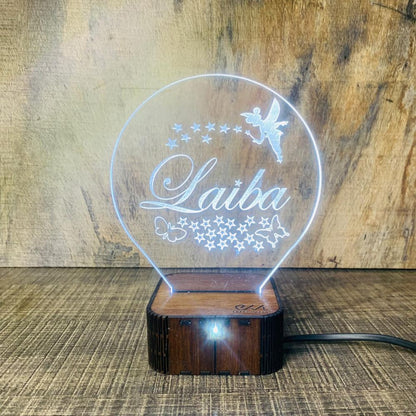 Customize Name 3D illusion Lamp, 3D Light Lamp