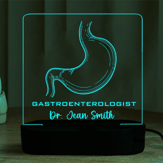 Customize Gastroenterologist Night Lamp, Perfect Medical Gift