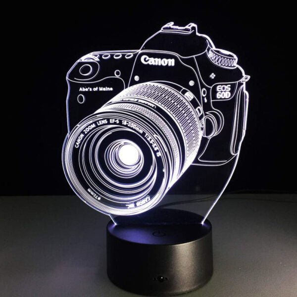 Canon Camera 3D Acrylic Illusion Lamp